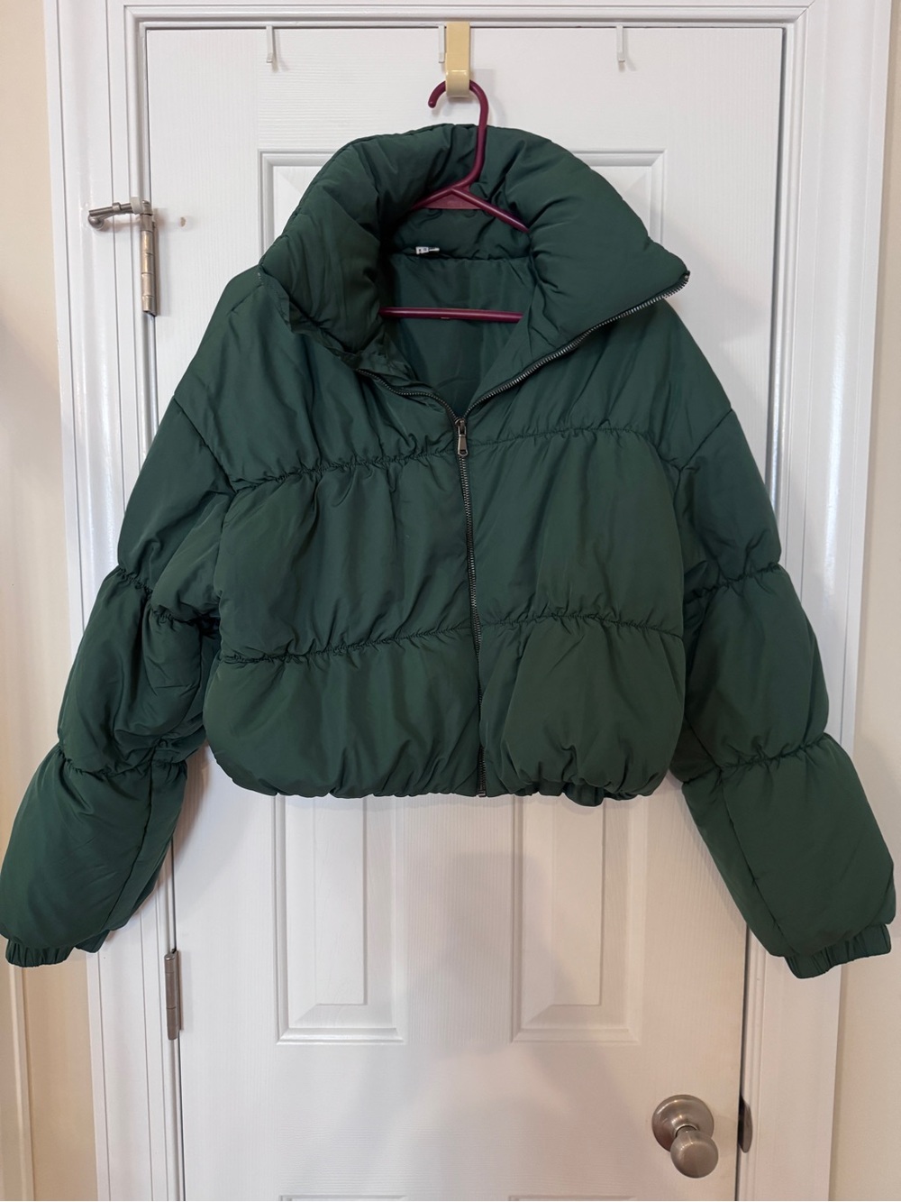 Double Zero Evergreen Cropped Puffer Jacket